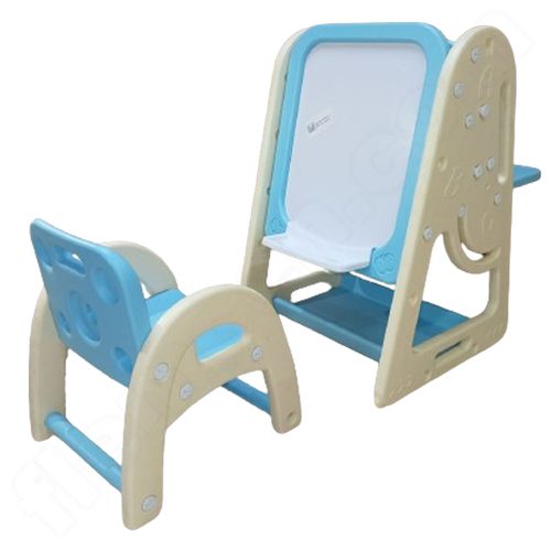 Bureau & Chaise D'Enfant + Tableau De Créativité En Plastique Avec