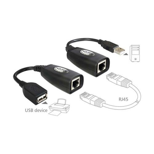 ADAPTATEUR EXTENDER 45M RJ45 USB MÂLE/FEMELLE