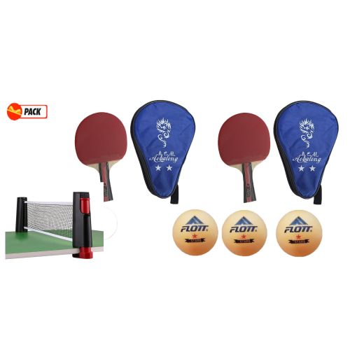 Set de ping-pong : 2 raquettes & 3 balles