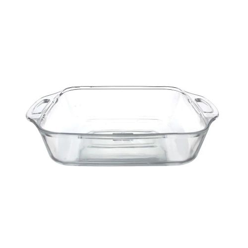 product_image_name-Marinex-PLAT FOUR EN VERRE - MOULE À PÂTISSERIE CARRÉ SELETTA 3,8L-27 x 27 cm  L-7