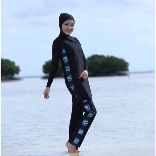 Burkini Femme - Noir / Multicouleur - Prix en Algérie