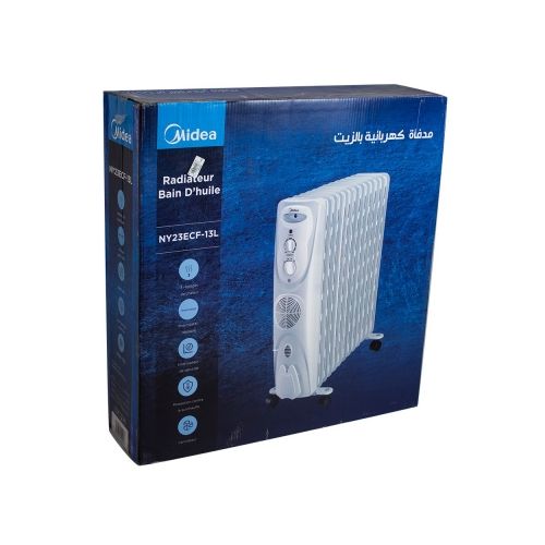 Midea Radiateur Bain D'Huile 2500W, Radiateur Electrique Mobile