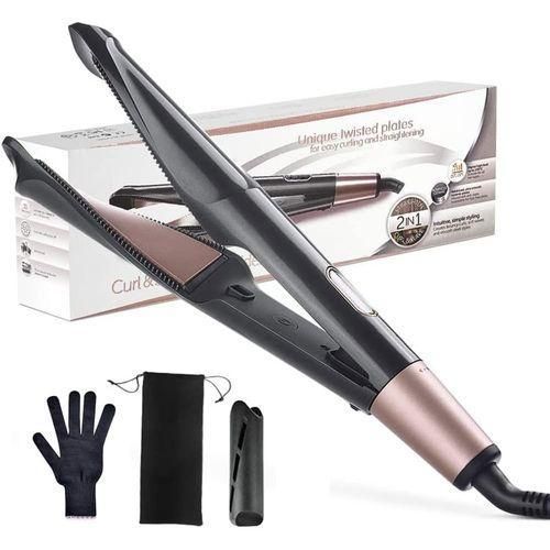 product_image_name-Générique-Professional Inoic Flat Iron Hair Straightener and Curler 2 in 1 with LCD-1