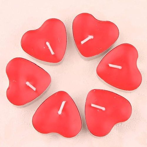 product_image_name-Générique-Bougies De Décoration 50/PCS Forme CŒUR - Rouge-2