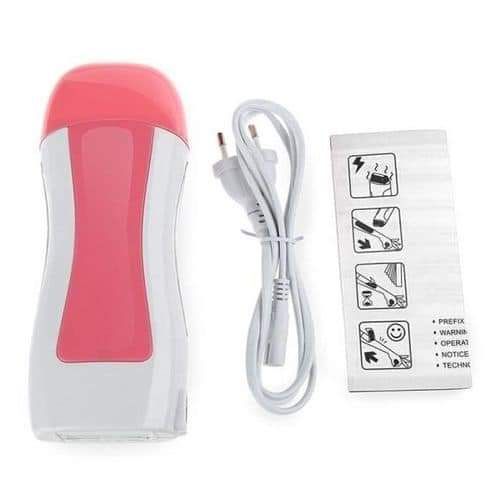 product_image_name-Générique-Pack Chauffe Cire Roller - Blanc/Rose-2