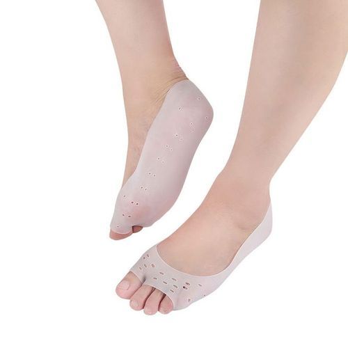 Chaussettes Protection Pieds Gel Silicone - Hydratant - Blanc