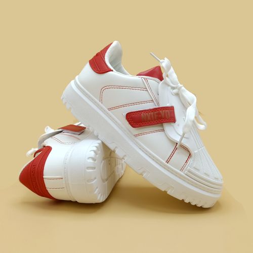 product_image_name-Générique-Baskets Femmes Blanc-Rouge-1