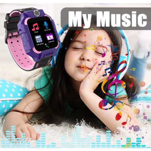 Montre Intelligente Enfant Filles 14 Jeux-MP3 Musique Vidéo, Réveil Montre  Connectée Enfants avec Appareils 2* Photo, Lampe de Poche
