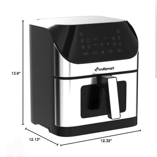 product_image_name-Multismart-MS-AF3528 Friteuse Numérique Sans Huile 8L XL- programmes-Ecran tactile LED 1800W Avec Fenêtre Visible-2
