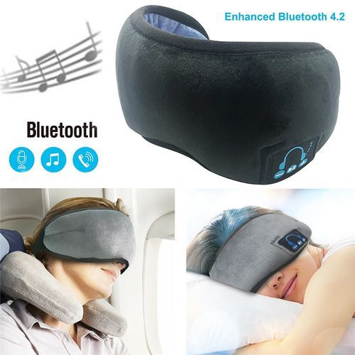Bandeau De Sommeil Bluetooth Sans Fil, Dormir Doux Anti Bruit-Gris