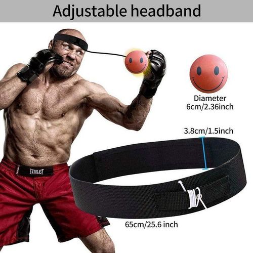 Balle De Réflexe De Boxe TEKXYZ - Amélioration Coordination Et Temps De Réaction - Jeu Ludique Pour Enfants Et Adultes