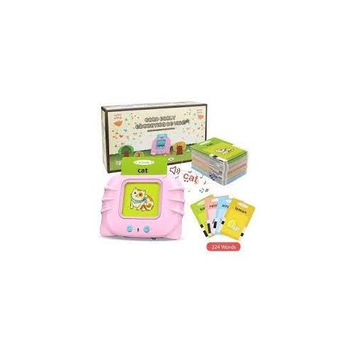 Cartes flash pour tout-petits, jouets d'orthophonie, jouets d'apprentissage  éducatifs pour tout-petits, 224 mots à vue avec effet sonore bleu 