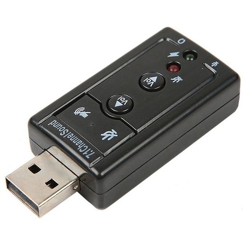 Carte Son Externe Usb 7.1 Avec Boutons De Réglage - Prix en