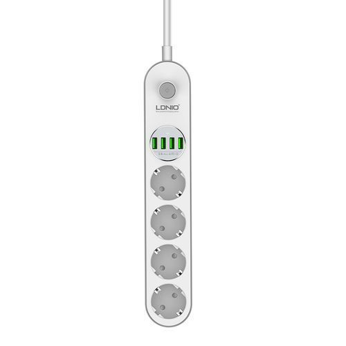 LDNIO 6 Prises 4 Multiprise USB Multiprise 2500 W 3.4A Charge