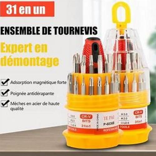 Kit 11 outils tournevis de précisions magnétiques pour la