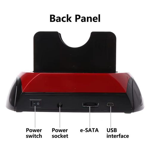 product_image_name-Générique-Station d'Accueil Double pour Disques Durs SATA/IDE 2,5" et 3,5" USB 2.0 avec Lecteur Carte Mémoires Modèle: 575-4