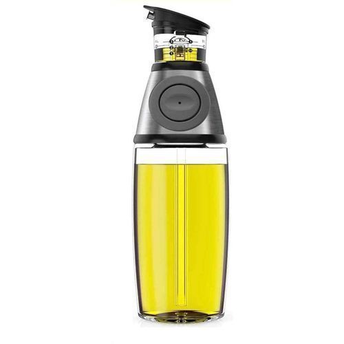 Distributeur de bouteilles d'huile d'olive en verre transparent