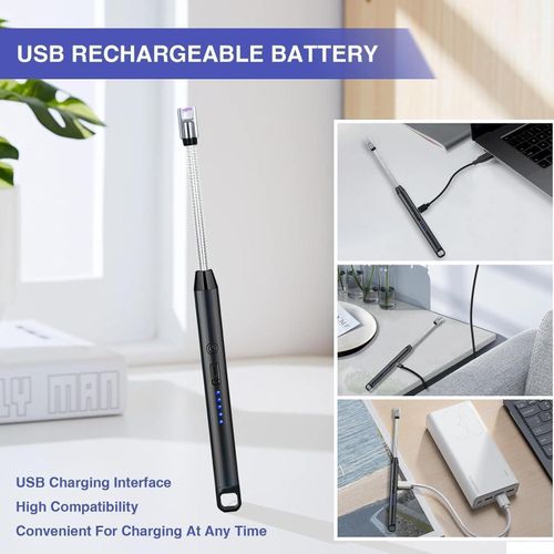 product_image_name-Générique-Un briquets électriques rechargeables USB sans flamme-4