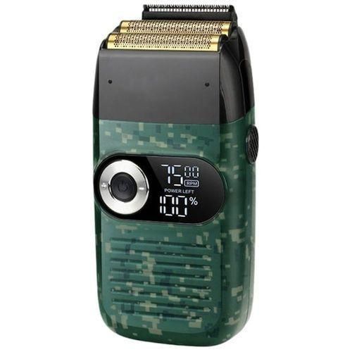 product_image_name-Kemei- Rasoir Electrique Rechargeable - 2 Lames / 3 Vitesses - Lcd - Km 2027 - Vert-1