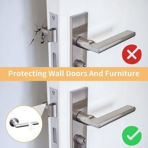 product_image_name-Générique-Lot de 10 stop porte silicone anti-bruit, protéger les poignées de porte et le mur-2