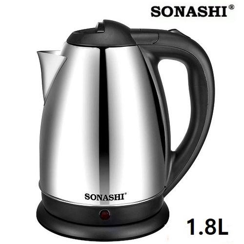 Bouilloire Sans Fil En Acier Inoxydable 1,8 Litre 2200W-SKT-1804-noir/Inox  - Prix en Algérie