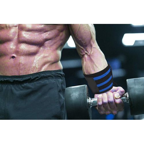 Bandage Protection De Poignet Pour Haltérophilie, Crossfit,  Musculation-Noir/Gris - Prix en Algérie