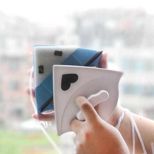 product_image_name-Générique-Lave Vitre Magnétique, Outil De Nettoyage De Surface D'Essuie-Glace Double Face - Blanc-1