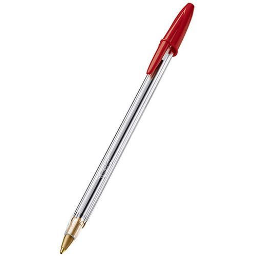 Bic Stylo-bille Cristal, rouge / transparent