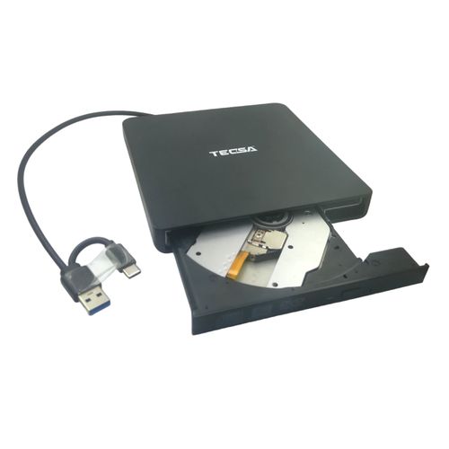 Lecteur CD DVD Externe, Graveur USB 3.0 et Type-C avec Lecteur de