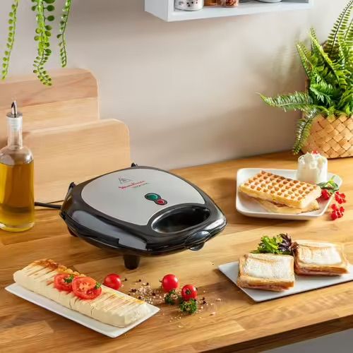 GAUFRIER / PANINI Moulinex 3 EN 1 Croque/Gaufre/Grill SW611812 - Prix en  Algérie