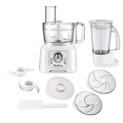 Robot Mixeur Multifonctions Double Force Compact - Fp544110 - Blanc/Silver  - Prix en Algérie