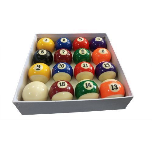 Boules de billard americain - lot de 16 