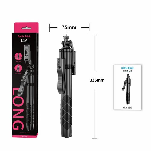 product_image_name-Long-Perche à Selfie avec Trépied pour Téléphone Portable, GoPro, Camera, LED Jusqu'à 157 cm Prise de Vue en Direct Stable L16-8