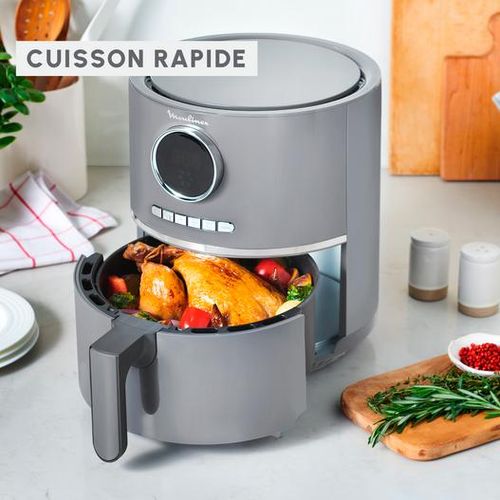 product_image_name-Moulinex-Friteuse Air Fryer sans huile 4.2 1630W à air - 8 Programmes Automatiques LCD - Easy Fry Ultra EZ111B10-3