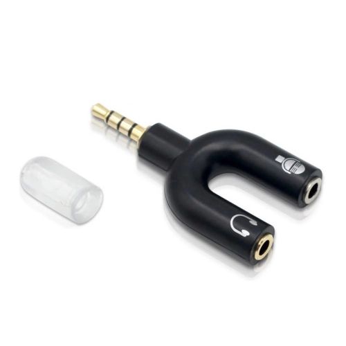 Séparateur micro audio 3,5 mm - prise double jack - câble audio - casque