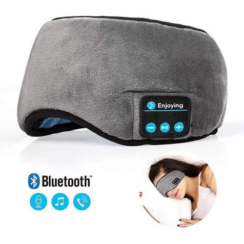 Bandeau De Sommeil Bluetooth Sans Fil, Dormir Doux Anti Bruit-Gris