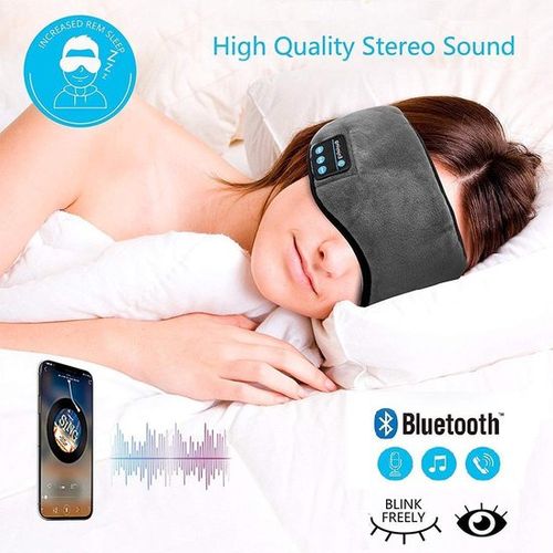 Bandeau De Sommeil Bluetooth Sans Fil, Dormir Doux Anti Bruit-Gris - Prix  en Algérie