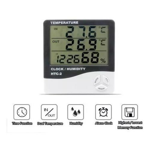 HTC-2 Thermomètre LCD Digital Température Humidité et Alarme