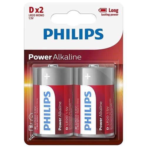 Piles Lr20P2B/10 - 2 Pc Pile Alcaline D Power Alkaline 1,5V - Prix