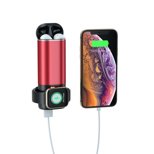 CHARGEUR PORTABLE 3 EN 1 Airpods smartwatch portable 5200 mAh multicolor -  Prix en Algérie