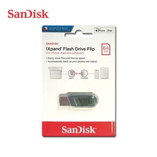 Flash Drive Flip 64GB Pour Iphone, Ipad Et Ordinateur USB 3.1+Lightning -  Prix en Algérie