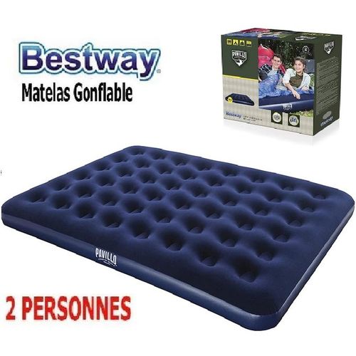 Matelas gonflable camping Pavillo™ 2 places 203 x 152 x 22 cm avec