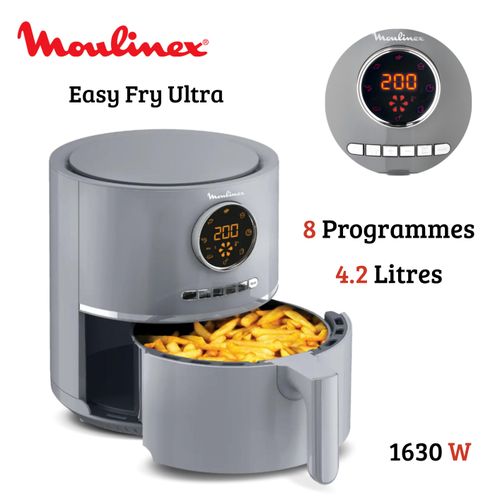product_image_name-Moulinex-Friteuse Air Fryer sans huile 4.2 1630W à air - 8 Programmes Automatiques LCD - Easy Fry Ultra EZ111B10-1