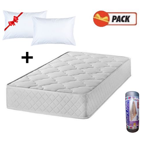 product_image_name-Europ arina-ارتفاع 25 سنتيم متعددة الألوان D30 مرتبة مكانين 140*190سنتيم كثافة + وسادتين مجانا-1