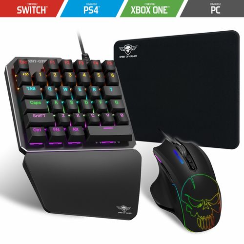 Pack Clavier Mécanique Single Hand & Souris Pour Ps4 Xbox One Pc Xpert-G700  - Prix en Algérie