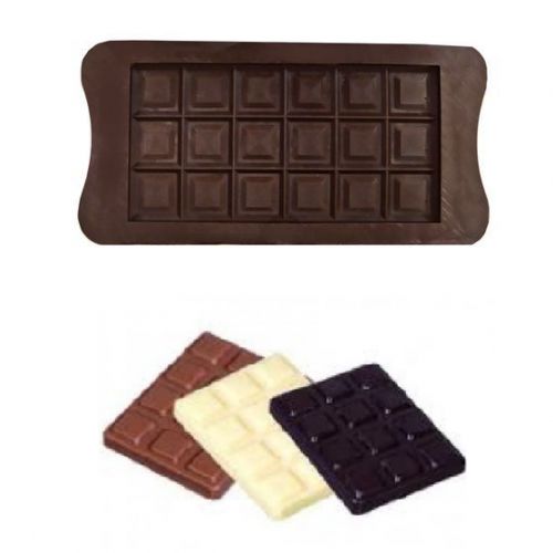 Moule Silicone Chocolat 21 x 11 x 0.2 cm - 18 Pcs - Marron - Prix