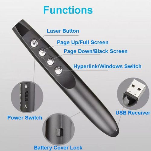 product_image_name-Générique-مؤشر ليزر للعرض التقديمي باوربوينت لاسلكي 2.4 جيجا هرتز مع مستقبل USB، مدى 30 مترًا، متوافق مع Windows وAndroid وMac OS، للاجتماعات والتدريب والمؤتمرات.-4
