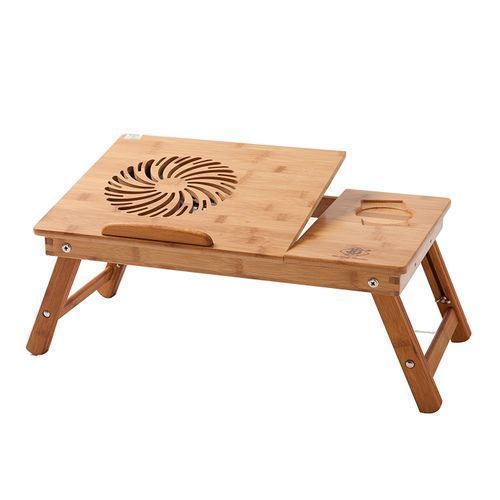 Table Laptop Ordinateur Portable Bois Bambou Pliable Avec Ventilateur Et  Tiroir - Prix en Algérie