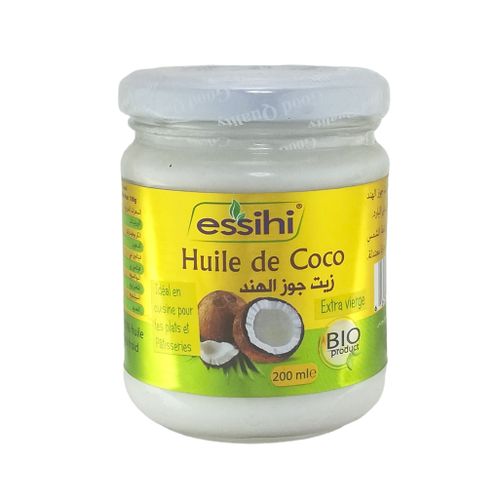 Huile de Noix de Coco Pressée à Froid Pure et 100% naturel Sans Additifs  200ml - Prix en Algérie