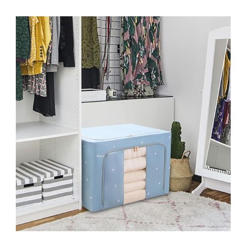 product_image_name-Générique-Boite De Rangement bleu  Pliable-2